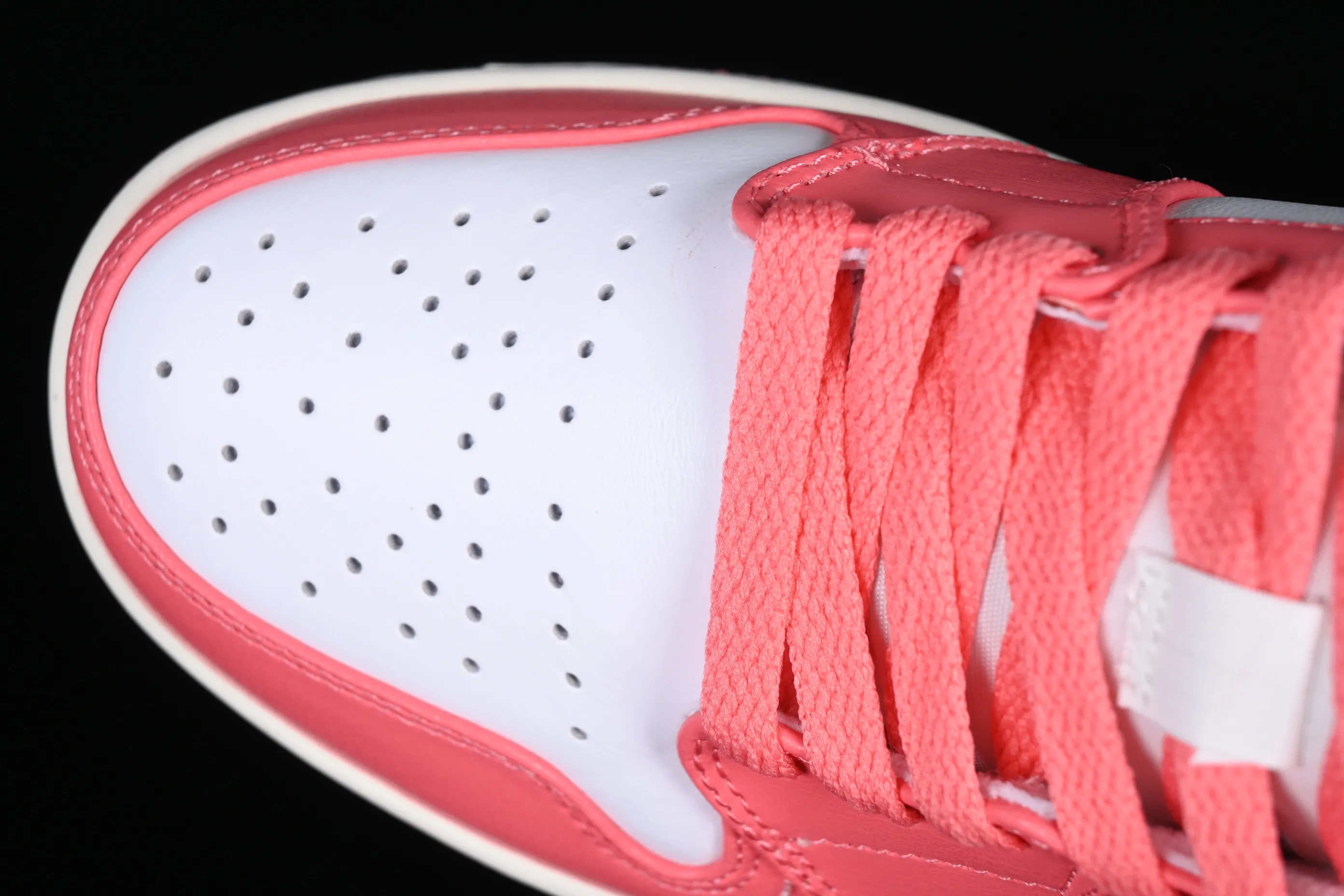 All categories Air Jordan Jordan series basketball shoes Air Jordan 1 Mid Air Jordan 1 Mid AJ1 Joe 1 white and pink mid-top cultural and casual sneakers BQ6472-186